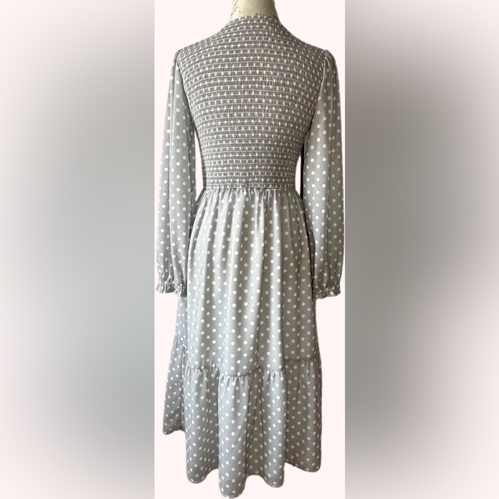 Mad About Style x The Jilly Box "Grace" Midi Dress – Polka Dot Medium - Picture 4 of 8